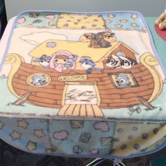 Precious Moments Noah’s Ark Baby Blanket